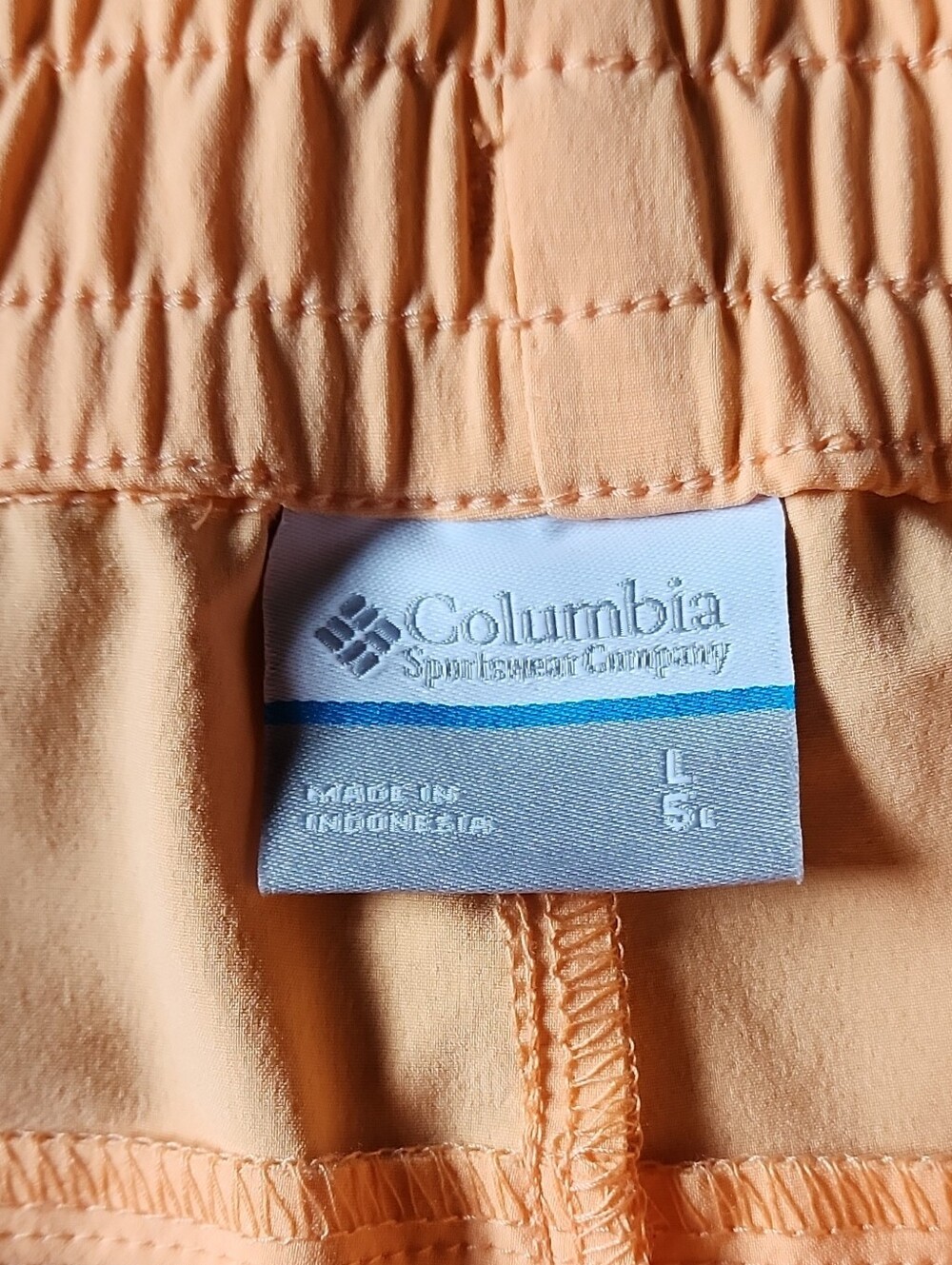Columbia Peach Elastic Waist Athletic Shorts - Picture 3 of 7